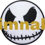 Nightmare Before Christmas Embroidered Patch 8x8 cm