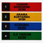Workplace Safety Wristbands, Fire Extinguisher Wristbands, Rescue and Protection Team Wristbands, First Aid Team Wristbands, Embroidered Wristbands, 8x40 cm and 10x40 cm
