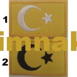 Turkish Flag Embroidered Patch 5x3 cm