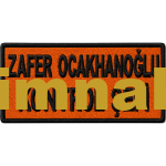 KGM General Directorate of Highways Personnel Name Tag Embroidered Patch 11x6.5 cm