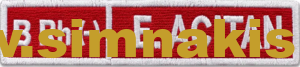 Turkish Red Crescent Personnel Name Tag Embroidered Patch 10x2 cm - Görsel 3
