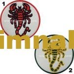 Scorpion Embroidery Patch 8×8 cm