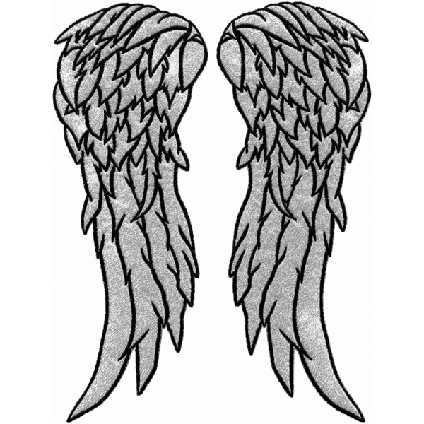 Angel Wings Embroidered Patch - 1 Pair of Wings, 36x43 cm (1 item with reflective fabric) - Image 6