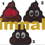 Emoji embroidery embroidery patch veil 4.5x5cm