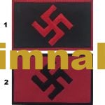 Swastika Swastika Swastika Hitler Nazi embroidery arm patch  5x8 cm