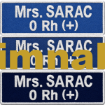 Personnel Name Tag Embroidery Patch 11x3.5 cm