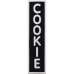 Name Tag Embroidered Patch 3x13 cm