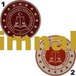 Republic of Turkey Ministry of Justice Emblem Silicone Patch 7x7 cm
