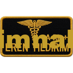 Combat Medic Name Tag Embroidery Patch 8x5 cm