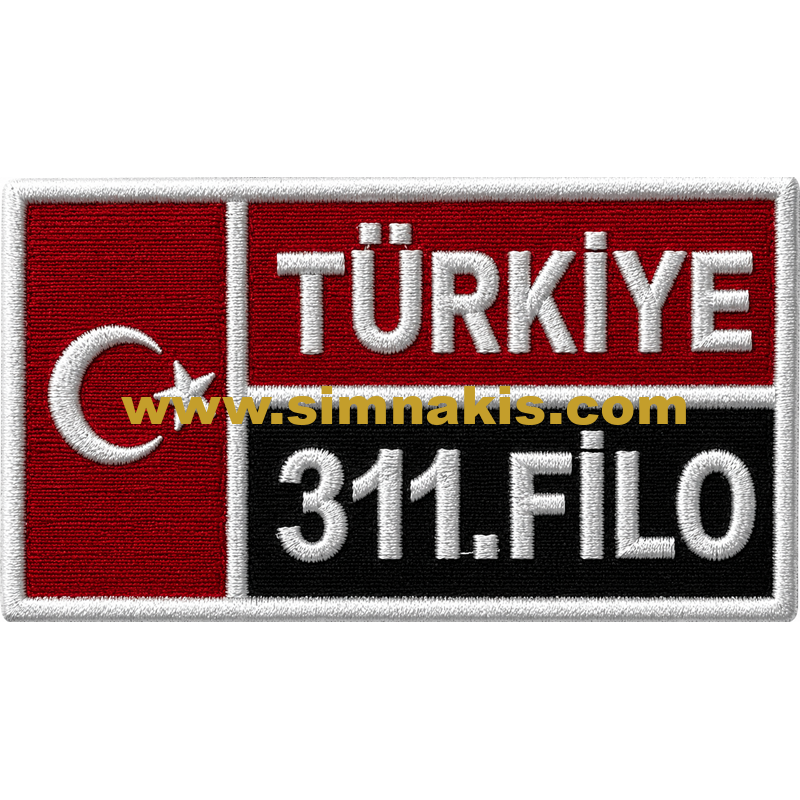 29 Personnel and Fleet Nameplate Embroidered Patch 8x5 cm - Görsel 1