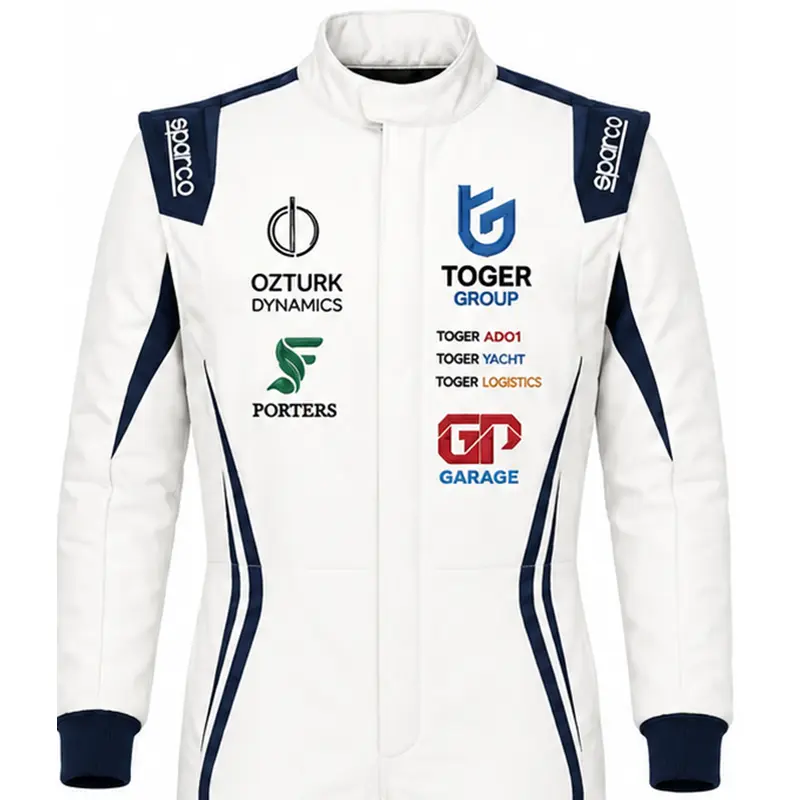 sim38 Flame-Resistant Racing Suit Embroidery Applications - Görsel 1