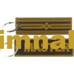 Master Aviator Double-Sided Embroidered Keychain (10x3 cm)