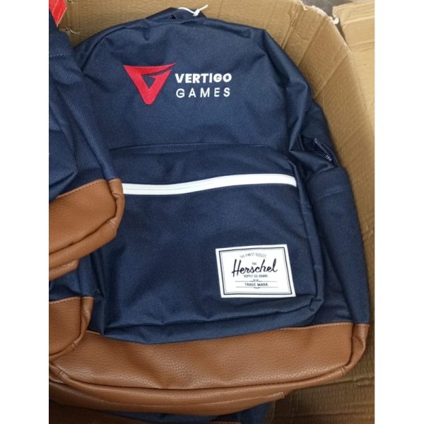 Vertigo Games bag embroidery application - Görsel 2