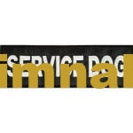 Service Dog Embroidered Patch 5x15 cm