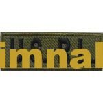 Employee Name Tag Embroidery Patch 2.5x6.5 cm