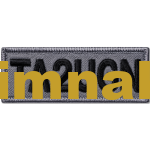 Personnel Name Tag Embroidery Patch 3x8 cm Reflective Fabric