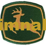 Deer and Gazelle Embroidered Patch 6.5x7 cm