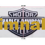 Harley Davidson Motorcycles Embroidered Patch 29x17 cm - Görsel 2