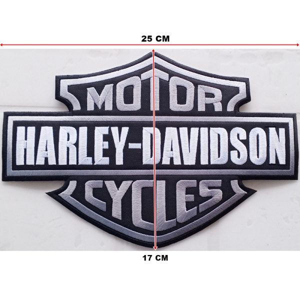 Harley Davidson Motorcycles Embroidered Patch 29x17 cm - Görsel 2