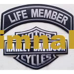 Harley Davidson Motorcycles Life Member Embroidered Patch