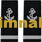 Sailor Deck Silver Single Braided Epaulet 12×6 cm