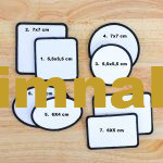 Blank emblem patches are available in various sizes and are suitable for digital and sublimation printing. - Görsel 2