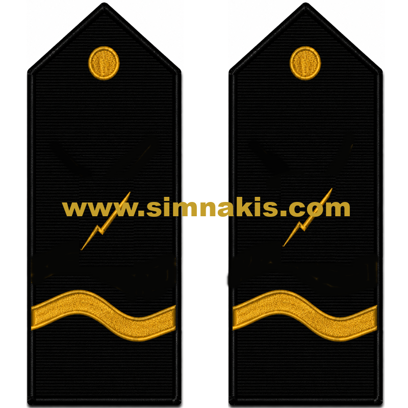 dsdsds Seaman Captain Yacht General Radio Operator Epaulet 1 Pair 12.5×6 cm - Görsel 1