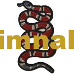 Snake Cobra Embroidered Patch 14x7.5 cm