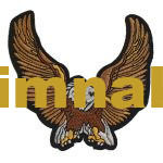 Eagle Falcon Embroidery Emblem Patch 25x24 cm