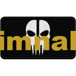 Tactical Skull Patch, Skull Patch Embroidery Embroidered Patch, 5x8 cm